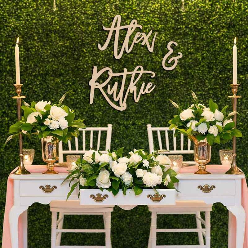 White Round Acrylic Backdrop - Wedding & Event Designer