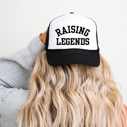 Raising Legends Mom Classic Foam Trucker Hat White/Black