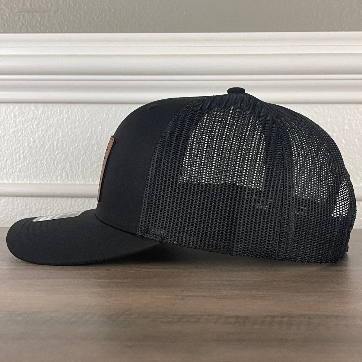 2nd Amendment Flag 2A Leather Patch Hat Black – VividEditions