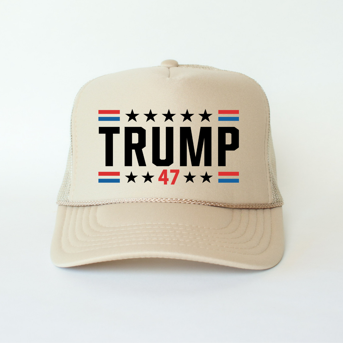 Trump 47 Classic Foam Trucker Hat Khaki