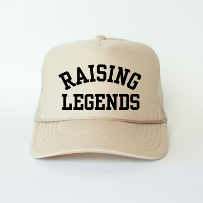 Raising Legends Mom Hat Classic Foam Trucker Hat Khaki