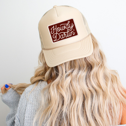 Howdy Darlin' Country Classic Foam Trucker Hat Khaki