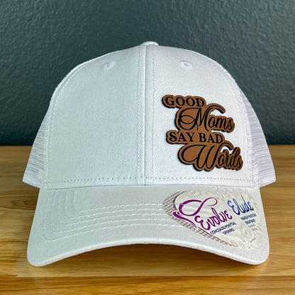 Good Moms Say Bad Words Ponytail Hat Rawhide Patch Women's Hat