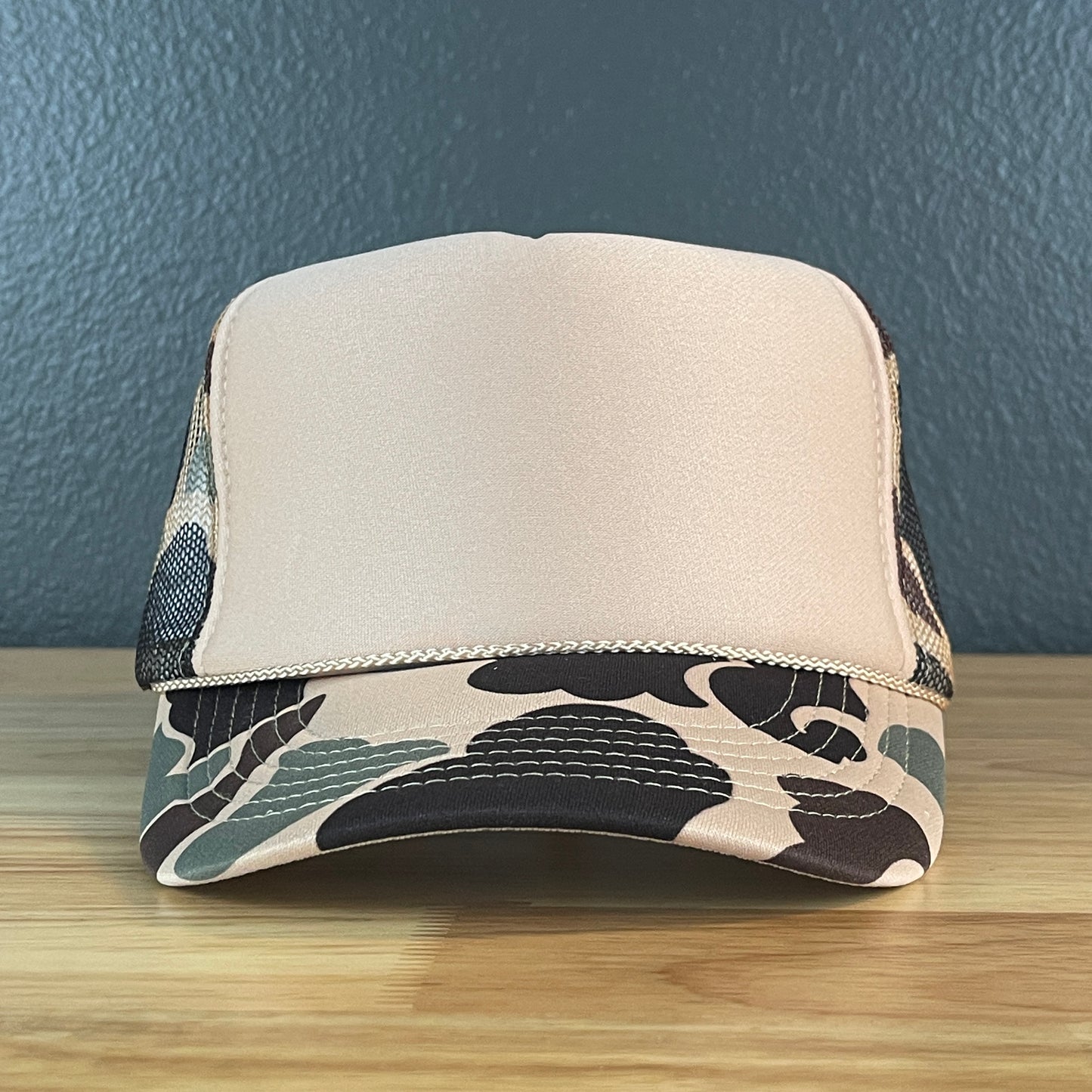 Y"ALL Country Classic Foam Trucker Hat Tan/Camo