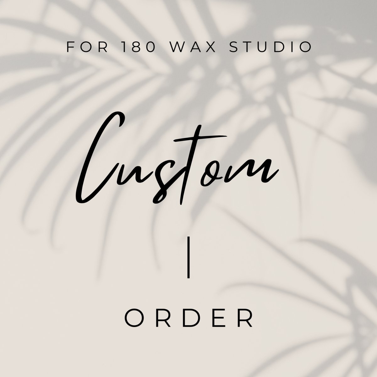 Custom Business Sign for 180 Wax Studio Name Sign