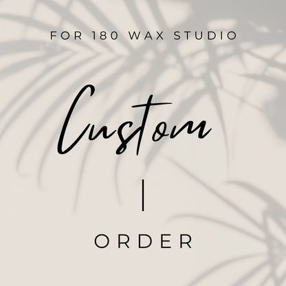 Custom Business Sign for 180 Wax Studio Name Sign