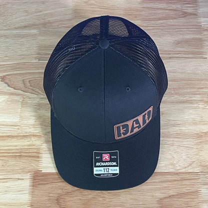 DAD 2A 2nd Amendment Side Leather Patch Hat Black Patch Hat