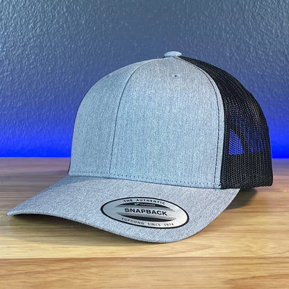 Dad in the Streets, Daddy in the Sheets Rectangular Leather Patch Hat Black/Silver Patch Hat