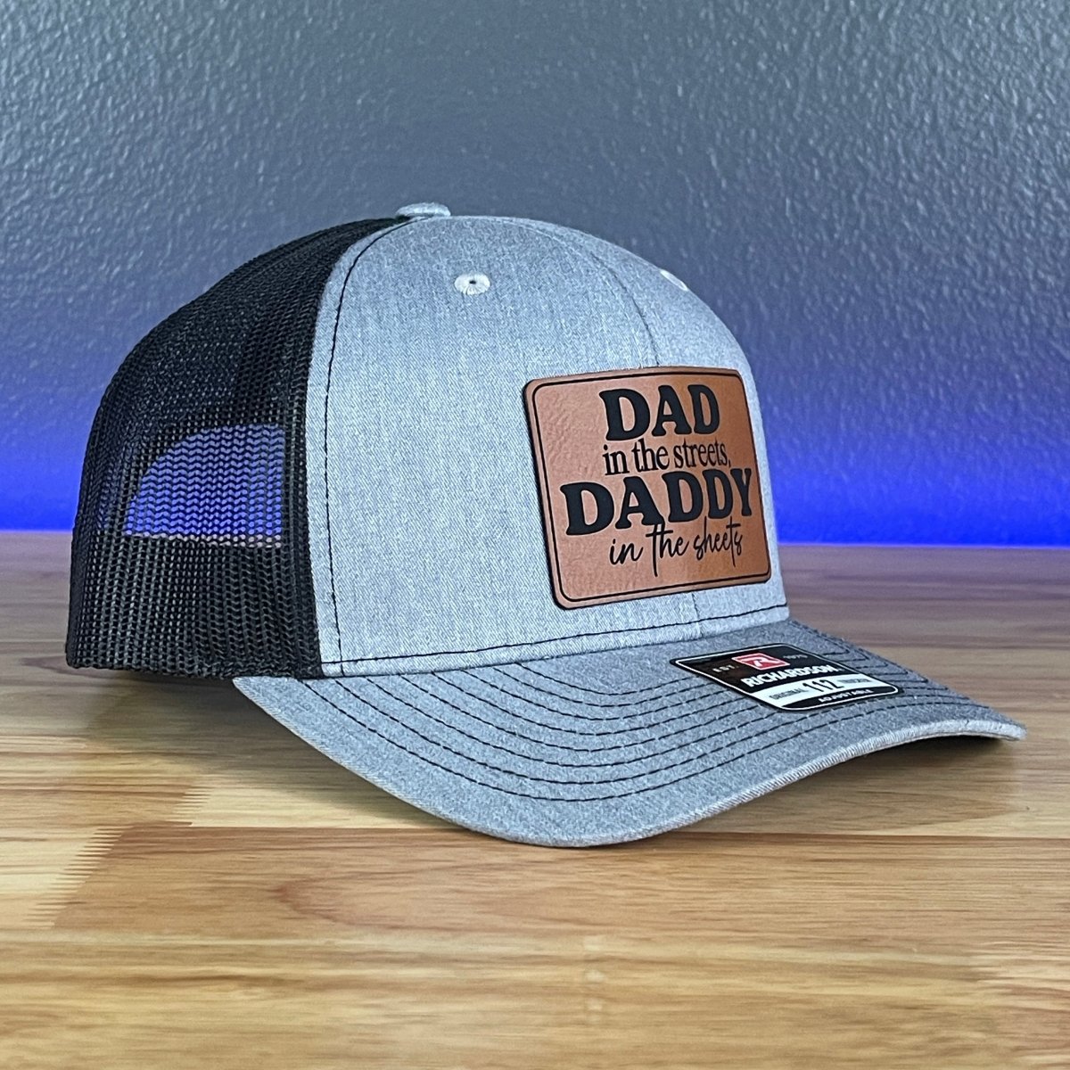 Dad in the Streets, Daddy in the Sheets Rectangular Leather Patch Hat Patch Hat