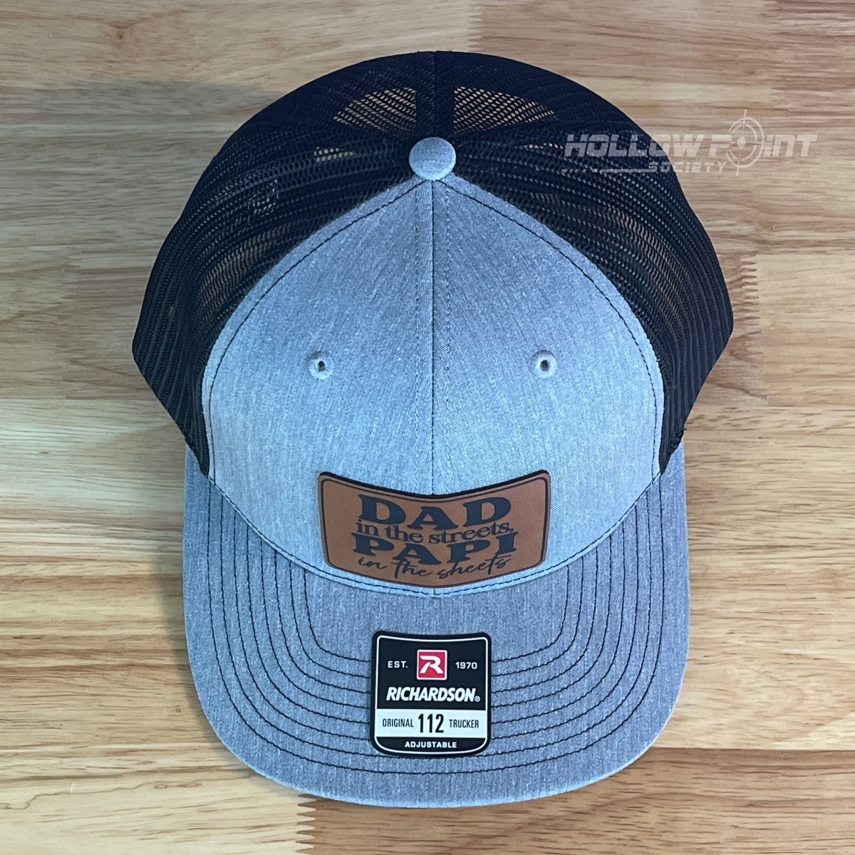 Dad in the Streets, Papi in the Sheets Rectangular Leather Patch Hat Patch Hat