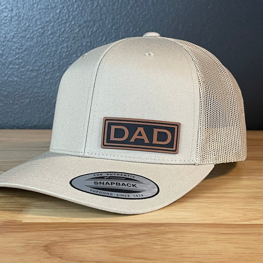 DAD SnapBack Side Leather Patch Hat Patch Hat