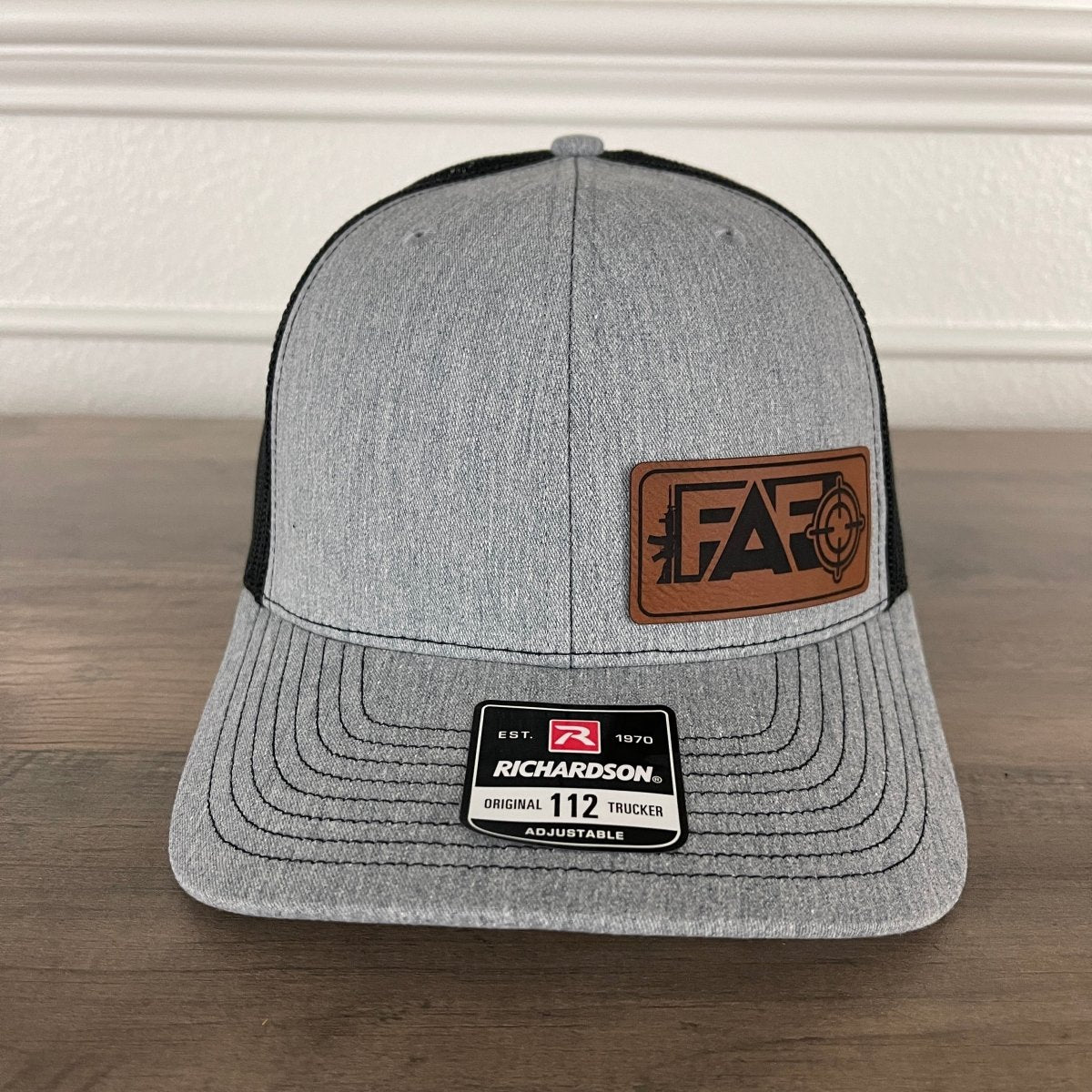 FAFO F Around And Find Out Leather Patch Hat