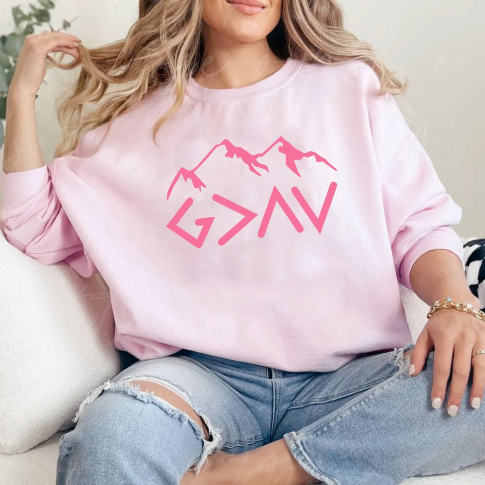 God Is Greater Than The Highs And Lows Women's Christian Sweatshirt (4 colors) Sweater