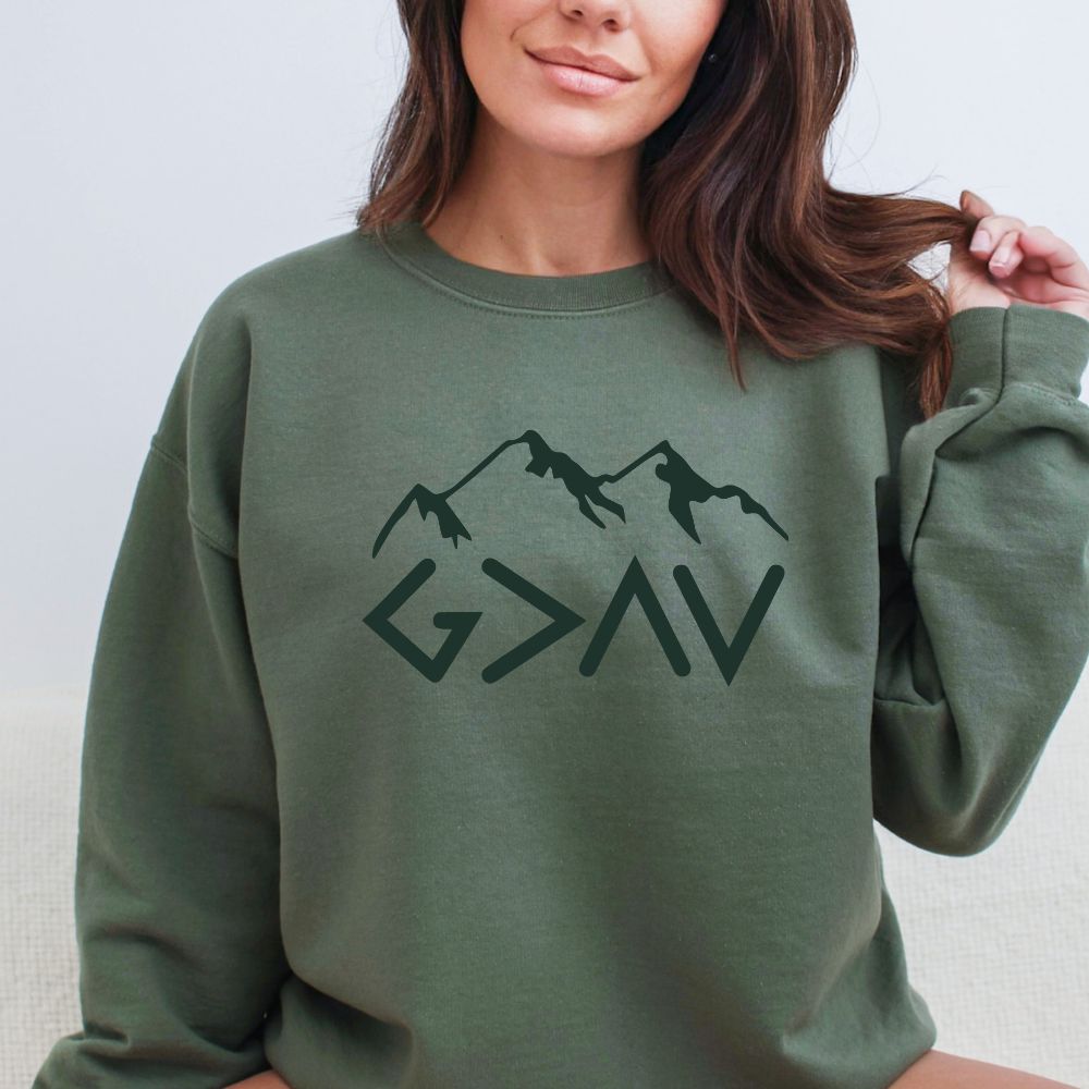 God Is Greater Than The Highs And Lows Women's Christian Sweatshirt (4 colors) Sweater