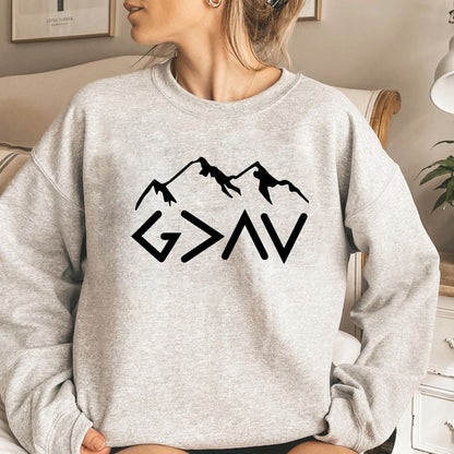 God Is Greater Than The Highs And Lows Women's Christian Sweatshirt (4 colors) Sweater