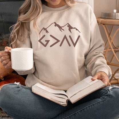 God Is Greater Than The Highs And Lows Women's Christian Sweatshirt (4 colors) Sweater