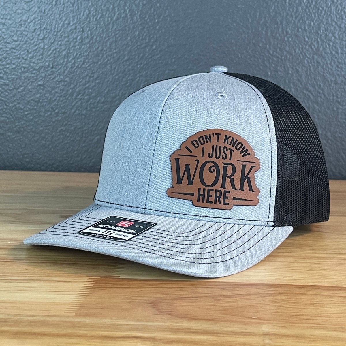 I Don’t Know, I Just Work Here SnapBack Side Leather Patch Hat Patch Hat