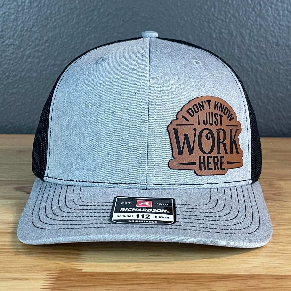 I Don’t Know, I Just Work Here SnapBack Side Leather Patch Hat Patch Hat