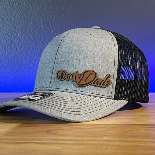 Only Dads Funny Side Leather Patch Hat Patch Hat