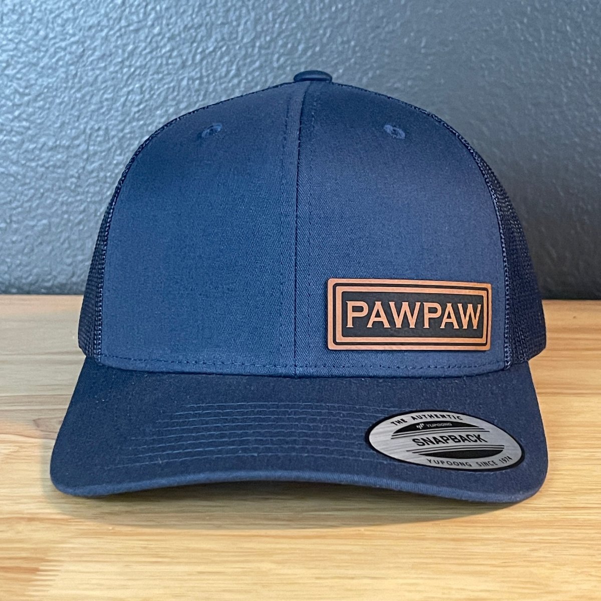 PAWPAW SnapBack Side Leather Patch Hat Patch Hat