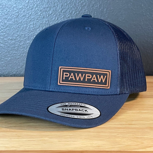 PAWPAW SnapBack Side Leather Patch Hat Patch Hat