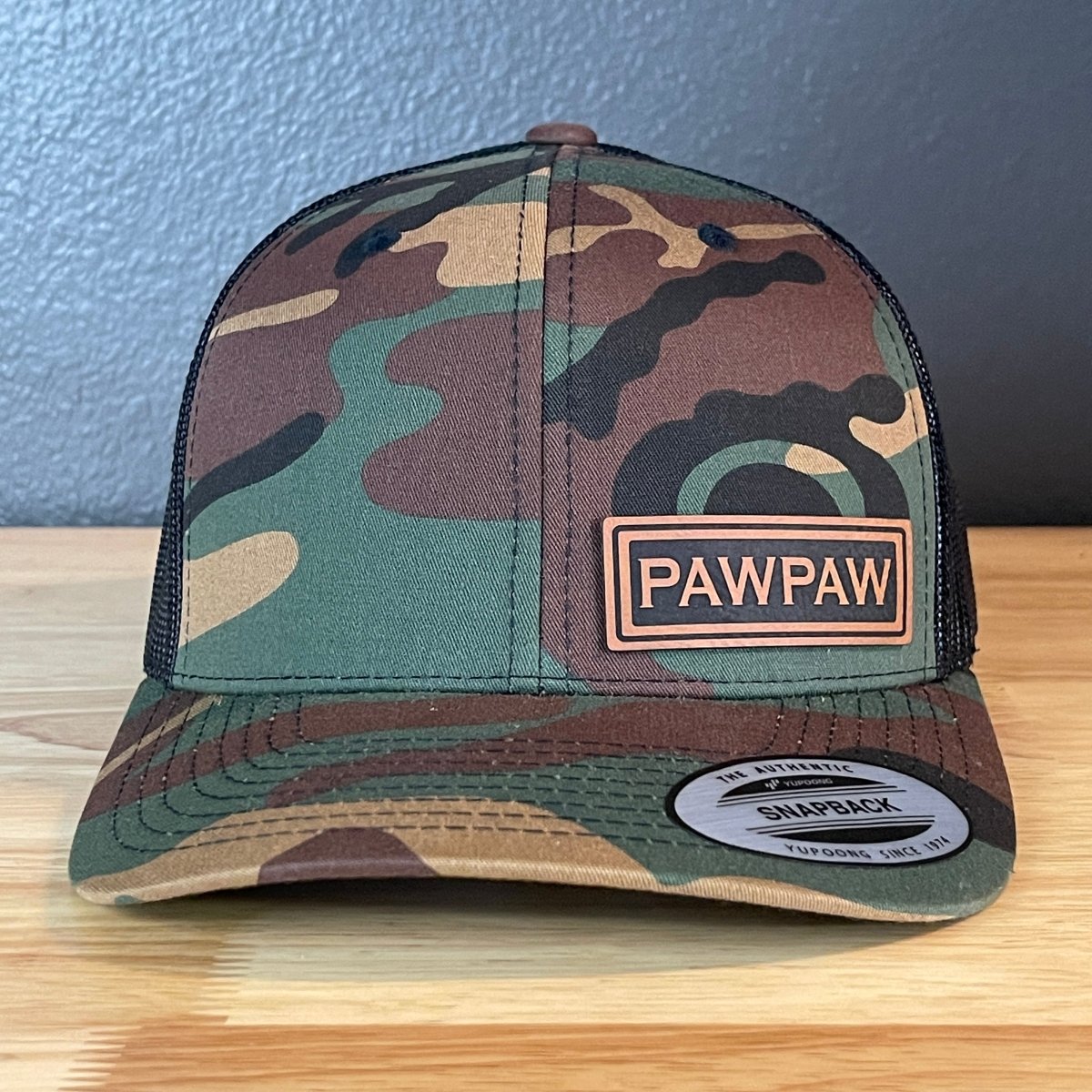 PAWPAW SnapBack Side Leather Patch Hat Patch Hat