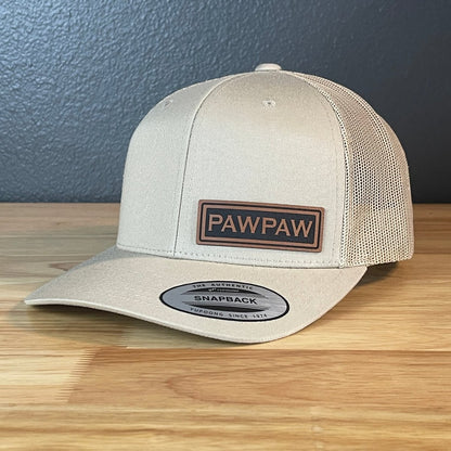 PAWPAW SnapBack Side Leather Patch Hat Patch Hat