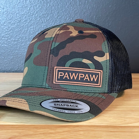 PAWPAW SnapBack Side Leather Patch Hat Patch Hat