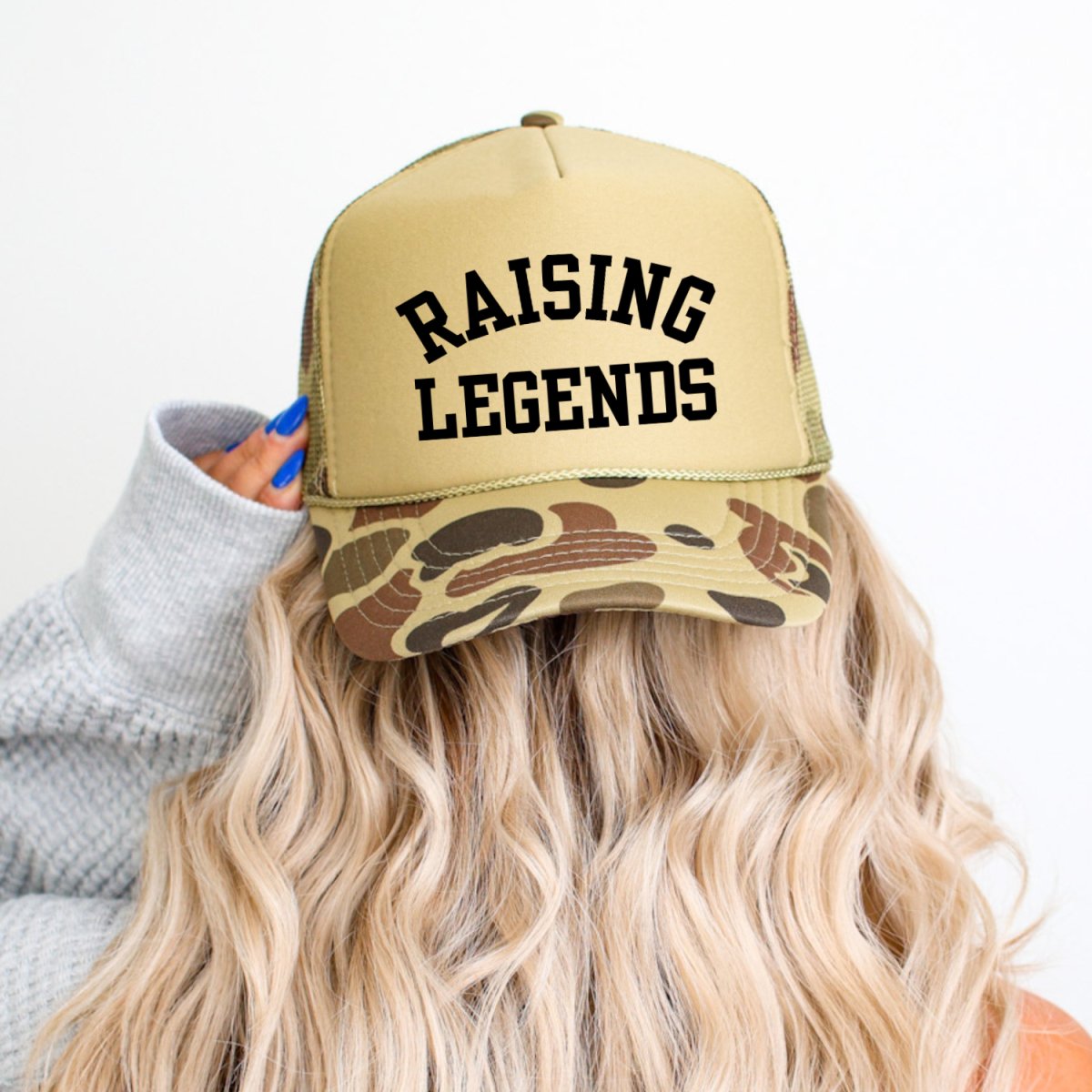 Raising Legends Mom Hat Classic Foam Trucker Hat Trucker Hat