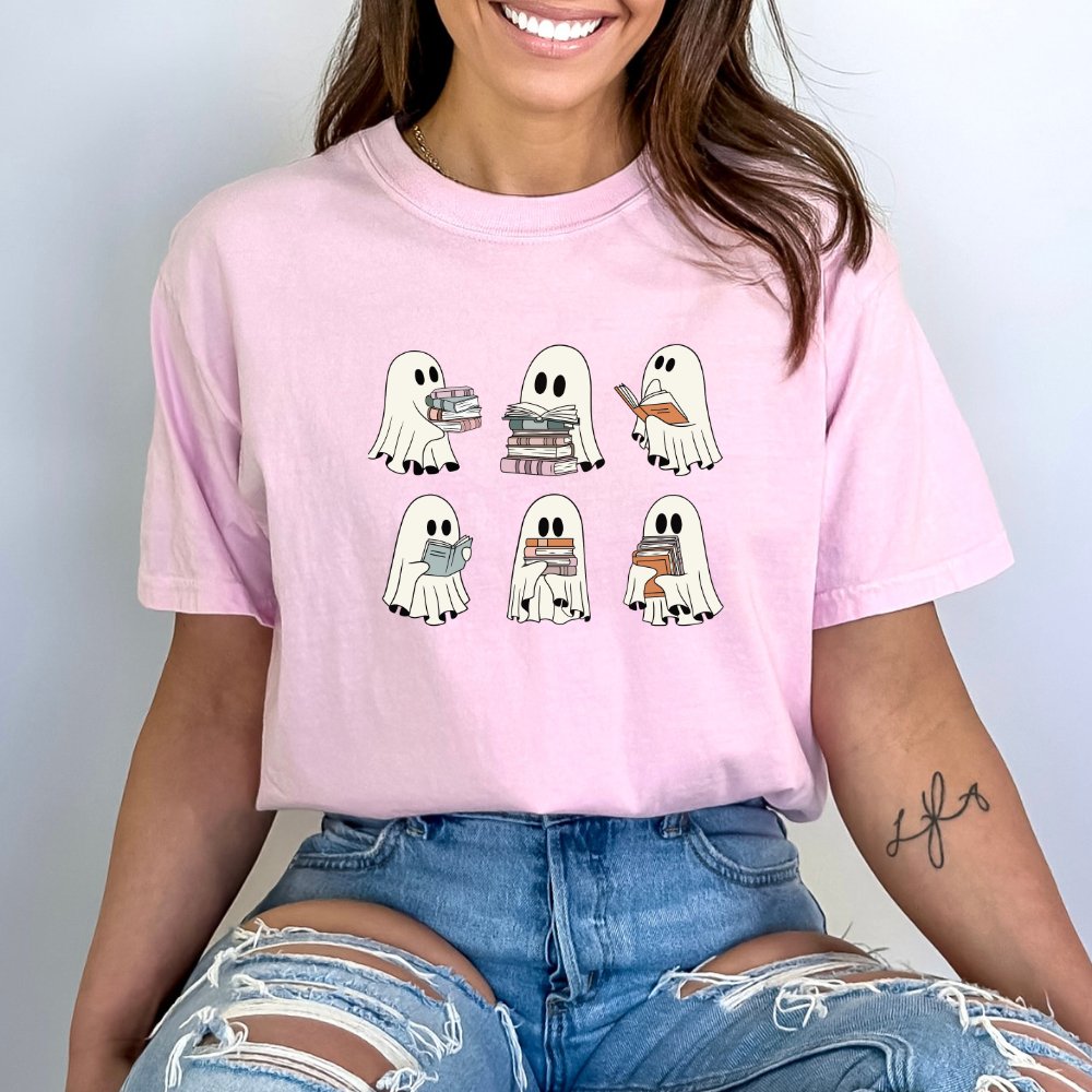 Reading Ghosts Ladies Halloween Shirt (4 colors) T-Shirt