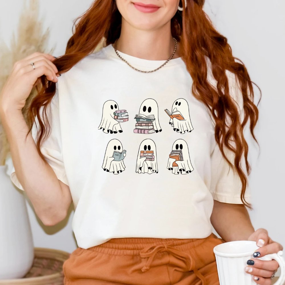 Reading Ghosts Ladies Halloween Shirt (4 colors) T-Shirt