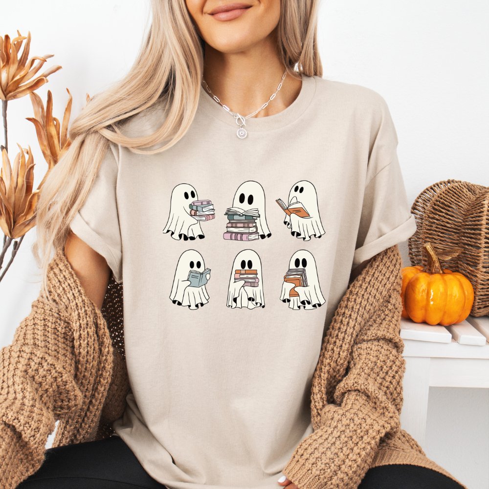 Reading Ghosts Ladies Halloween Shirt (4 colors) T-Shirt