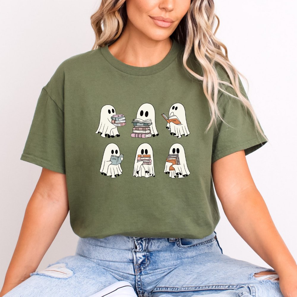 Reading Ghosts Ladies Halloween Shirt (4 colors) T-Shirt