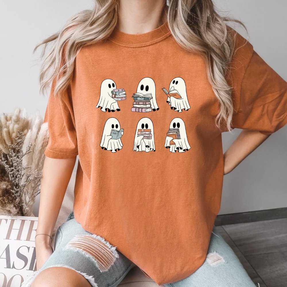 Reading Ghosts Ladies Halloween Shirt (4 colors) T-Shirt