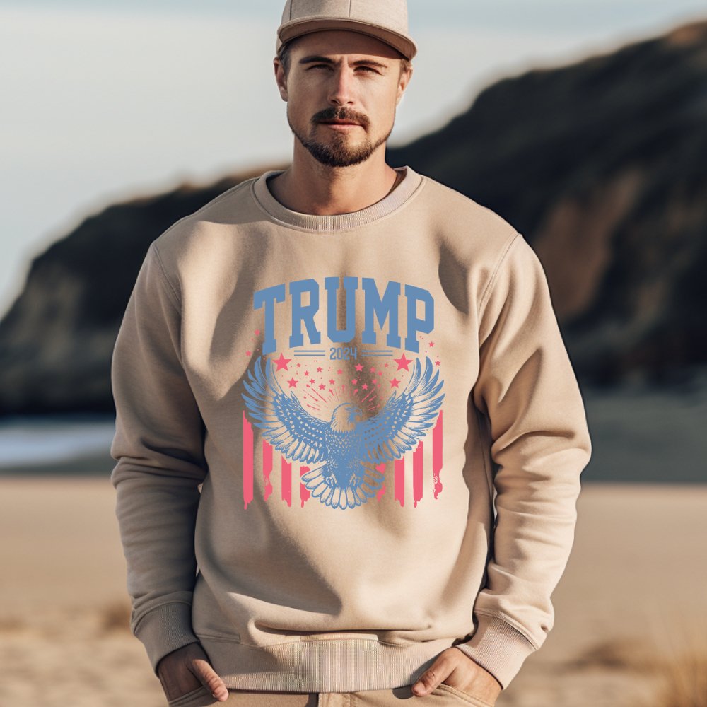 Trump 2024 Eagle Sweatshirt Men's Trump Sweater (2 colors) Sweater