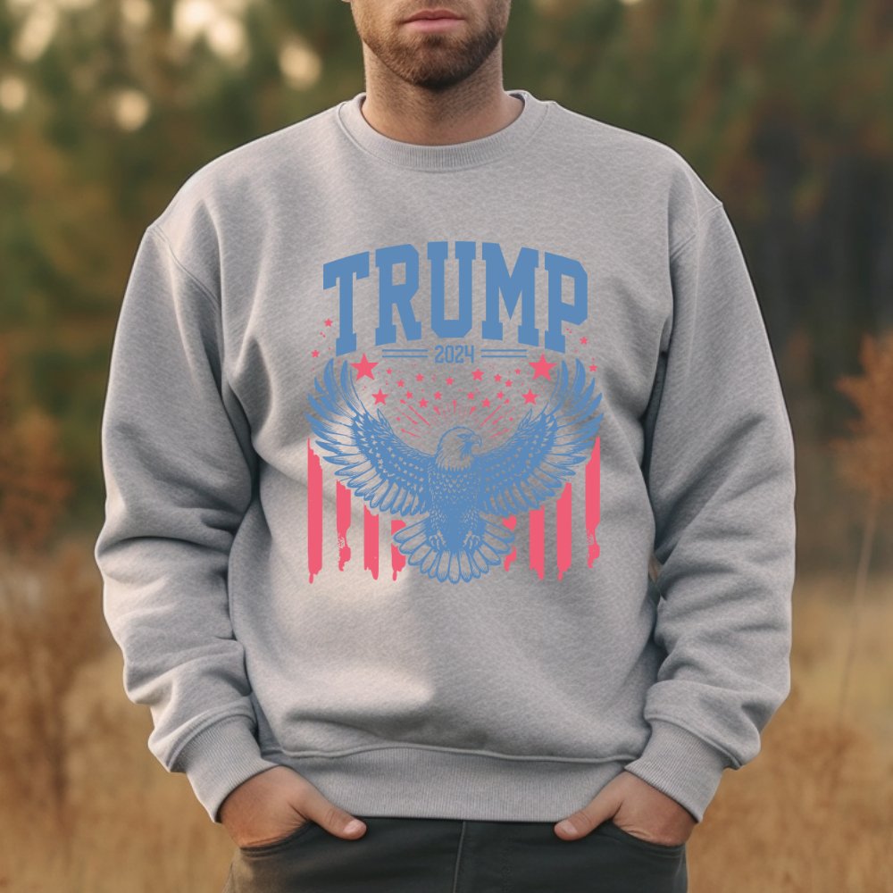 Trump 2024 Eagle Sweatshirt Men's Trump Sweater (2 colors) Sweater