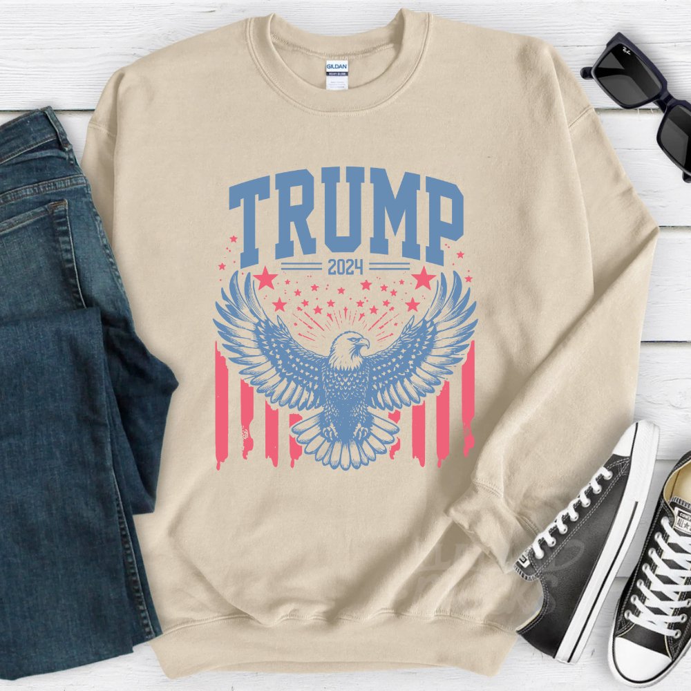 Trump 2024 Eagle Sweatshirt Women's Trump Sweater (3 colors) Sweater