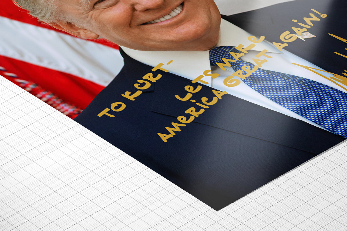 Personalized President Donald J. Trump Autographed Portrait Photo with Custom Message