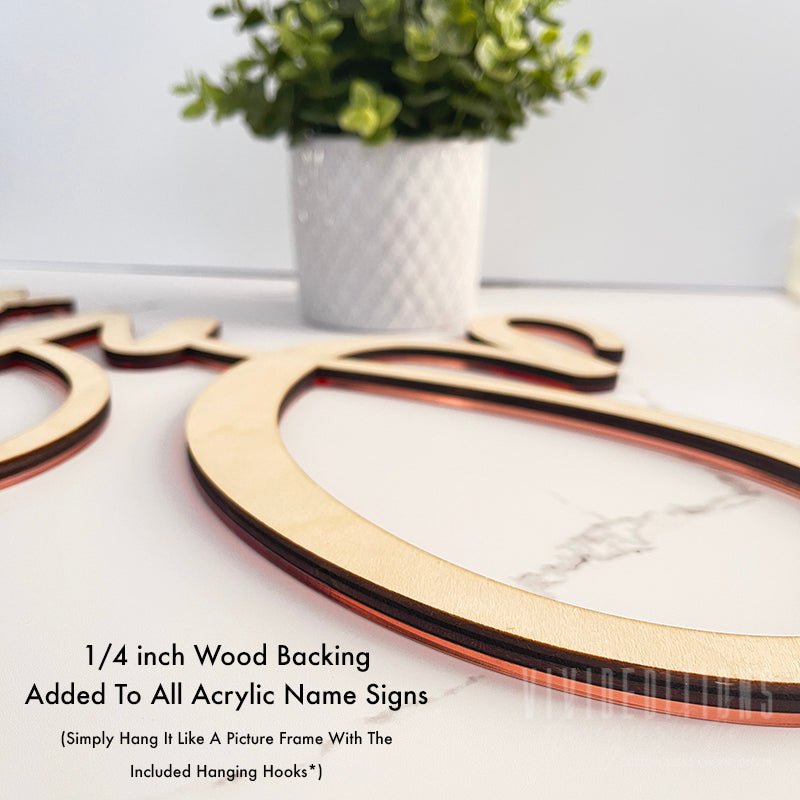Backdrop Wedding Sign Laser Cut Wedding Sign / Script Name -  Norway
